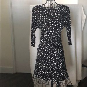 Ann Taylor Matte Jersey Long Sleeve Dress